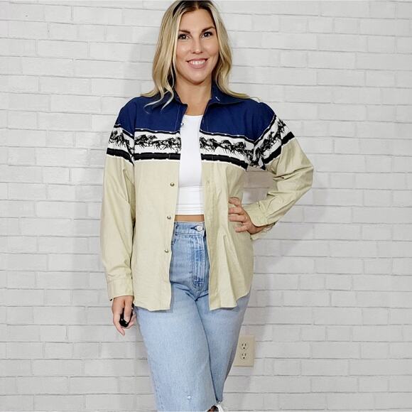 Roper Vintage Horse Button Down Shirt - Picture 2 of 9